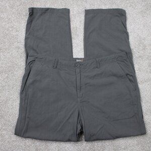 Royal Robbins Pants Mens 40x32 Gray Canvas Cargo Nylon Straight Leg‎ Hiking